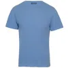 Frescobol Carioca Lucio Linen Blend T-shirt Denim Blue In Blue