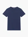 Frescobol Carioca Lucio Linen-cotton T-shirt In Navy-blue