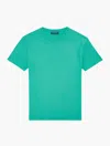 Frescobol Carioca Lucio Linen-cotton T-shirt In Spring Green