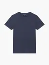 Frescobol Carioca Lucio Linen-cotton T-shirt In Midnight-blue