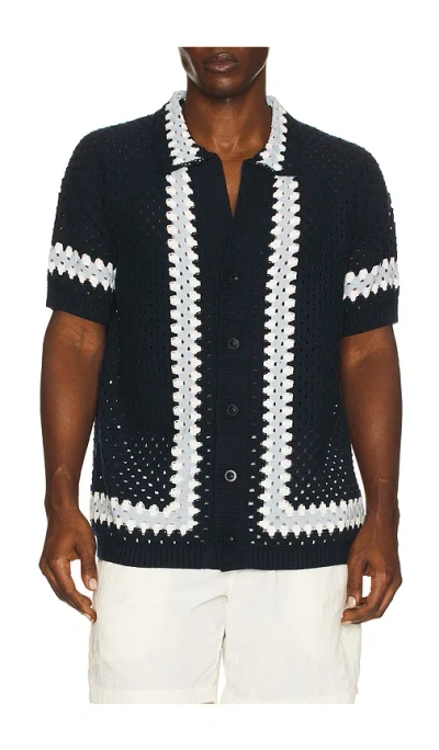 FRESCOBOL CARIOCA MARQUES CROCHET CARDIGAN SHIRT