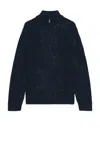 Frescobol Carioca Maximo Zip Sweater In Navy