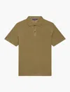 Frescobol Carioca Mello Linen Polo In Spinach