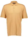 Frescobol Carioca Mello Linen Polo Shirt In Orange