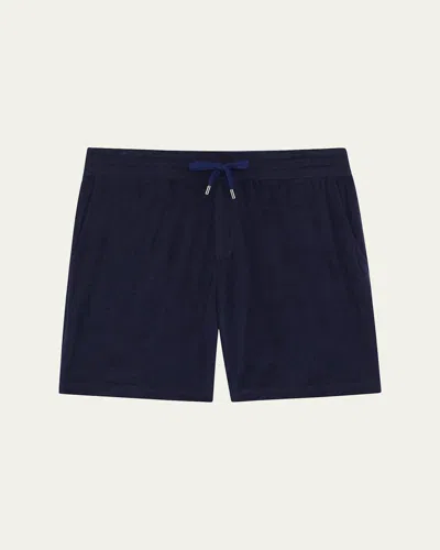 Frescobol Carioca Men's Augusto Towelling Shorts In Blue