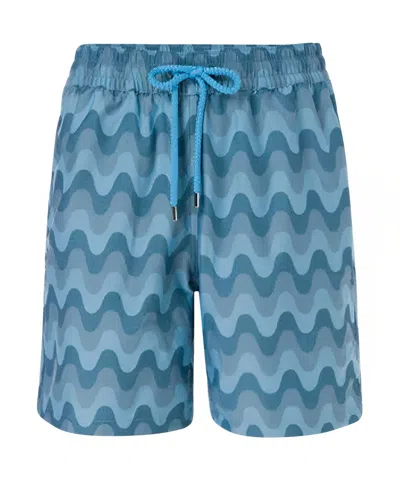Frescobol Carioca Men's Board Shorts In Blue