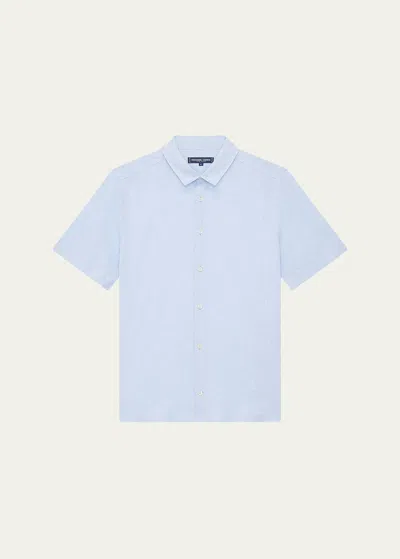 Frescobol Carioca Men's Castro Linen Button-down Shirt In Baby-blue