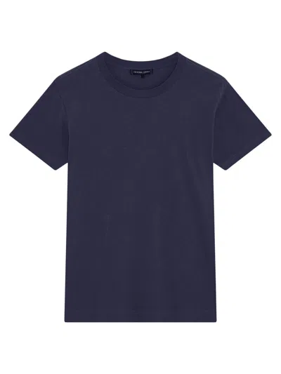 Frescobol Carioca Men's Dinis Cotton-linen Crewneck T-shirt In Blue