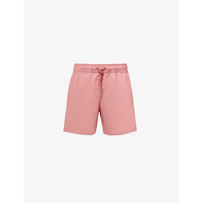 Frescobol Carioca Mens Dusty Coral Elasticated-waist Recycled-polyester Swim Shorts