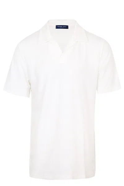 Frescobol Carioca Men's Faustino Terry Cotton Blend Polo In White