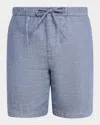 Frescobol Carioca Men's Felipe Linen And Cotton Drawstring Shorts