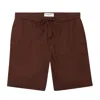 Frescobol Carioca Men's Felipe Linen Shorts In Brown