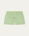 Frescobol Carioca Rio Swim Shorts Ipanema Micro Print 4 Pistachio In Green