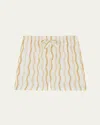 Frescobol Carioca Men's Lucas Cabana Stripe Pajama Shorts In Neutral