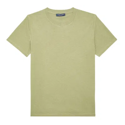 Frescobol Carioca Men's Lucio Linen Blend Tee In Gray