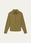 Frescobol Carioca Men's Marcio Button-down Shirt In Spinach