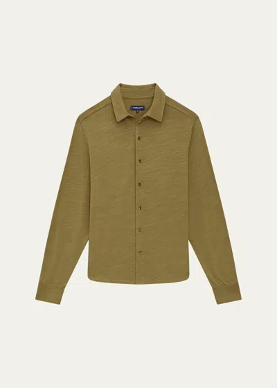 Frescobol Carioca Men's Marcio Button-down Shirt In Spinach