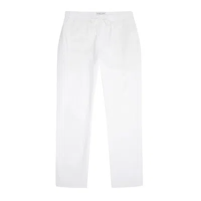 Frescobol Carioca Men's Oscar Linen Chinos In White