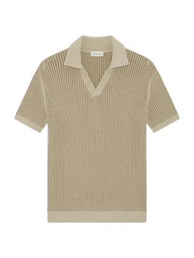 Frescobol Carioca Rino Cotton And Cashmere Polo Shirt In Animal Print