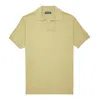 Frescobol Carioca Men's Rino Str Cotton/silk Knit V Polo In Green