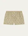 Frescobol Carioca Men's Rio Palmeira Swim Shorts In Dried Moss