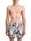 Frescobol Carioca Rio Printed Swim Trunks In Multi