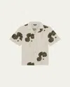 Frescobol Carioca Roberto Camp-collar Floral-print Linen Shirt In Neutral