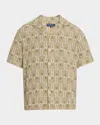 Frescobol Carioca Roberto Palmeira Printed Linen Shirt In Dried Moss