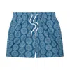 Frescobol Carioca Men's Sport Swim Shorts With Medalhao Print In Blue