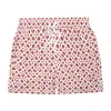 Frescobol Carioca Men's Swim Sport Shorts With Ipanema Weave Print In Red
