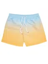 Frescobol Carioca Mens Board Shorts In Blue/yellow In Yellow