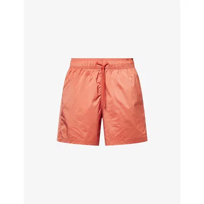 Frescobol Carioca Mens Coral Rose Salvador Drawstring Swim Shorts
