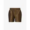 Frescobol Carioca Mens Dark Olive Rio Jacquard-pattern Swim Shorts Xl In Dark Olive