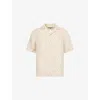 Frescobol Carioca Mens Ecru & Beige Antonio Long-sleeve Linen Shirt In Neutral