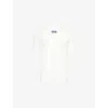 Frescobol Carioca Mens Ivory Roberto Jacquard Terry  Shirt In White