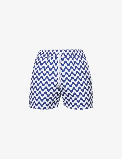 FRESCOBOL CARIOCA MENS SPORT GRAPHIC-PRINT REGULAR-FIT SWIM SHORTS NAVY XXL,46182524