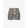 Frescobol Carioca Rio O Sol Print Swim Shorts In Seawood & Ivory