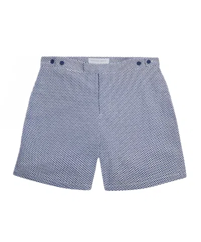 Frescobol Carioca Mens Tailored Shorts In Ipanema Print