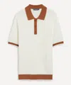 Frescobol Carioca Mens Vidal Cotton Crochet Polo
