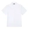 Frescobol Carioca Mens White Short Sleeve Shirt In White