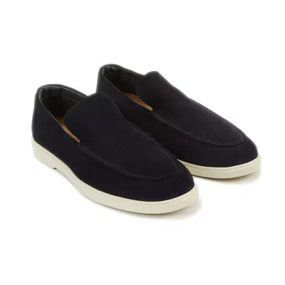 Frescobol Carioca Miguel Suede Loafers In Black