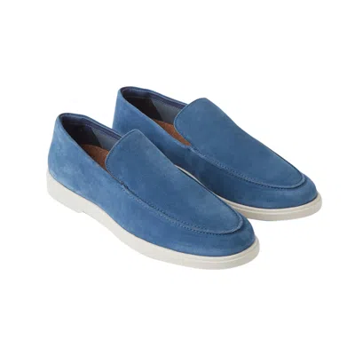 Frescobol Carioca Miguel Suede Loafers In Blue