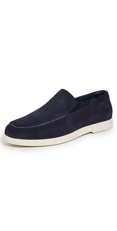 Frescobol Carioca Miguel Suede Loafers Midnight Blue