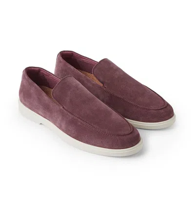 Frescobol Carioca Miguel Suede Loafers In Red