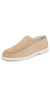 Frescobol Carioca Miguel Suede Loafers Stone Beige In Stone Beige