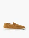 Frescobol Carioca Miguel Suede Loafers In Tan