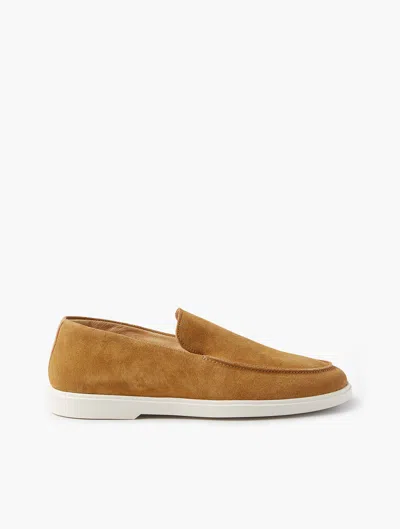Frescobol Carioca Miguel Suede Loafers In Brown