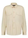 Frescobol Carioca Nuno Long-sleeve Pocket Shirt Jacket In Neutral