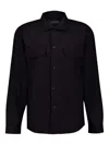 Frescobol Carioca Nuno Long-sleeves Pocket Shirt Jacket In Black