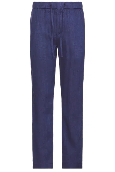 Frescobol Carioca Oscar Chino Pant In Navy Blue